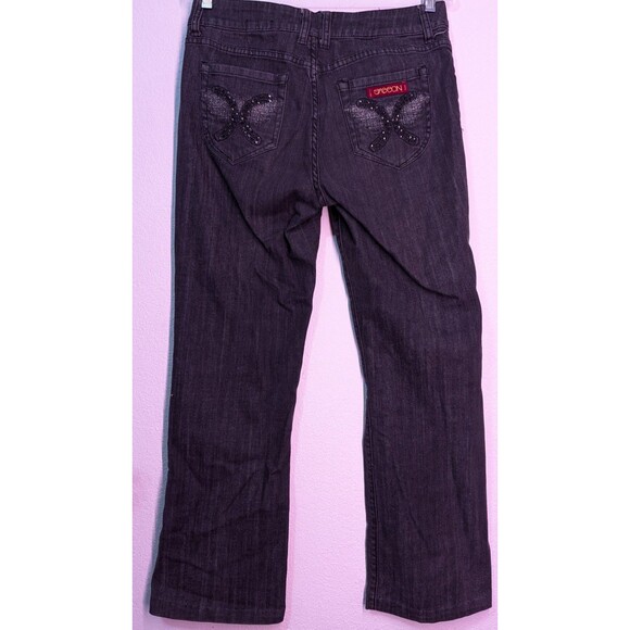 Sasson Women's Size 10 (32x29) Ooh La La Bootcut Boogie Black Jeans (881) - Picture 2 of 3